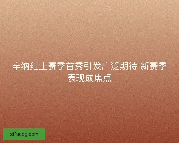 辛纳红土赛季首秀引发广泛期待 新赛季表现成焦点